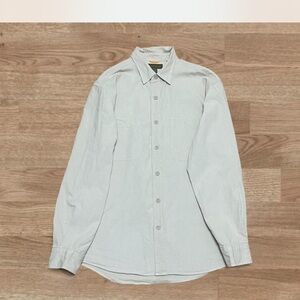 Timberland Cream/Tan Casual Button Down Shirt with Classic Collar